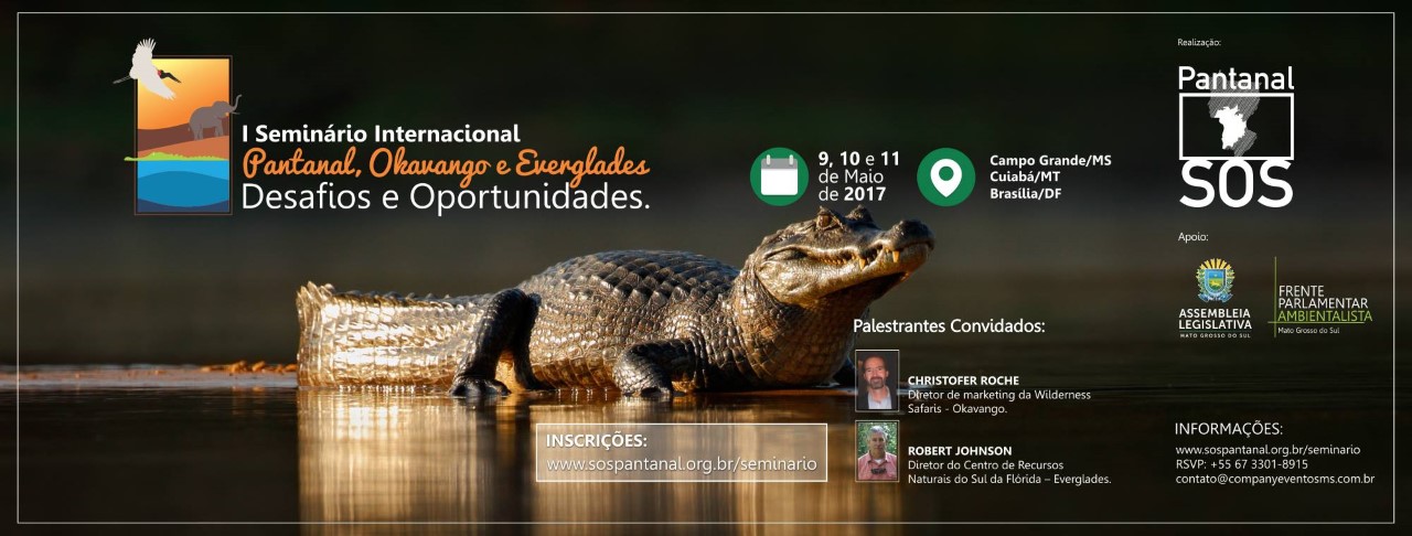 Seminrio internacional vai debater o futuro do Pantanal