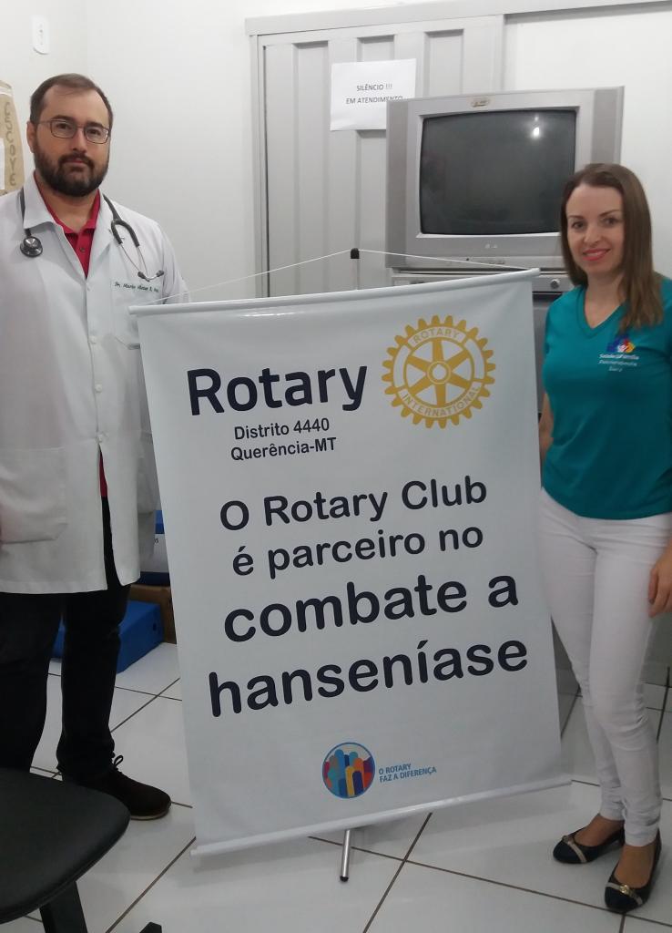Rotary de Querncia auxilia em campanha contra a hansenase