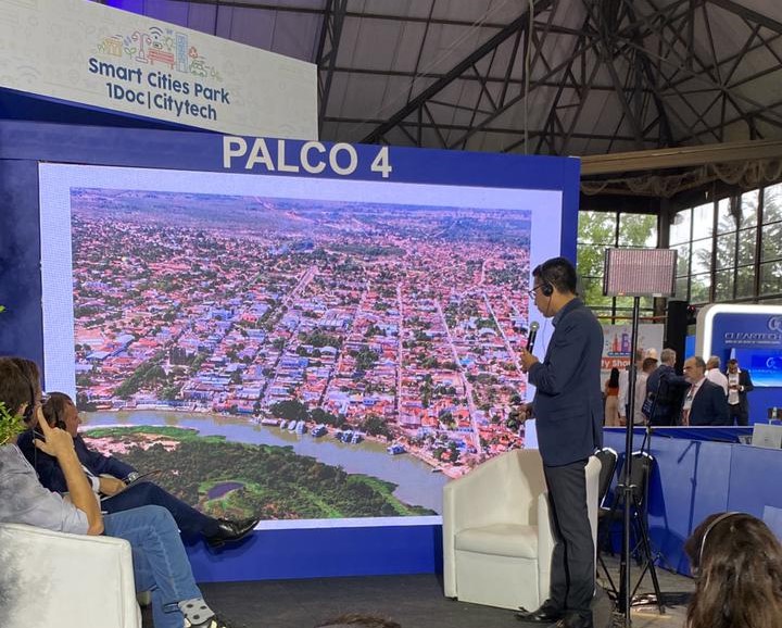 Secretário de Planejamento e Coordenadora de TI  representam  Cáceres no Smart Cities Park 2023