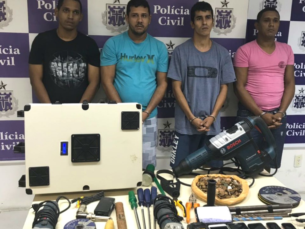 Assaltantes de Cuiab so presos tentando roubar banco na Bahia