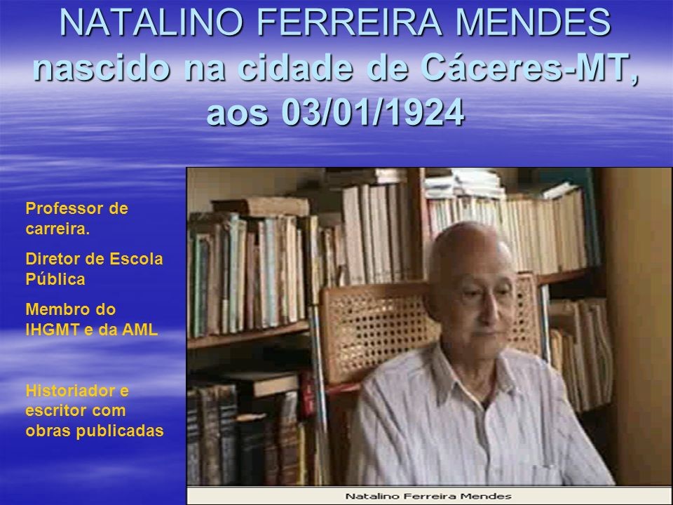 Uma orao  vida no 6 ano de falecimento do Prof. Natalino Ferreira Mendes