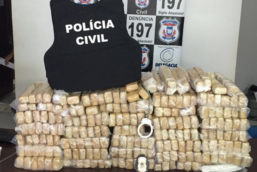 Polcia acha 215 tabletes de droga em freezers dentro de caminho em MT